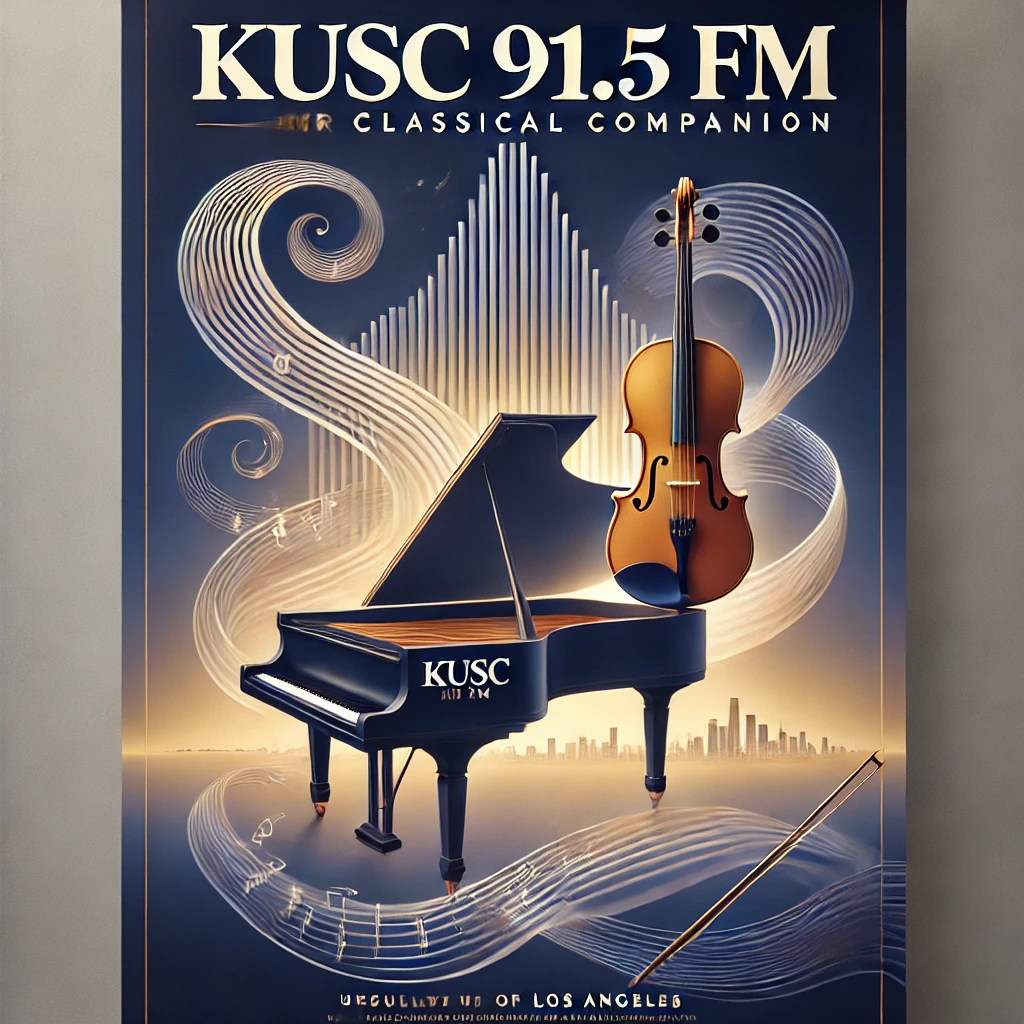 KUSC 91.5-FM-a-classical-music-radio-station.-The-design-features-a-grand-piano-and-violin-intertwin