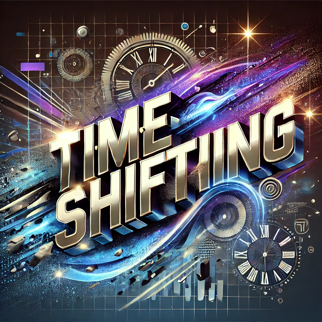 Time-shift illustration-of-the-phrase-Time-Shifting-displayed-prominently-in-bold-modern-typography